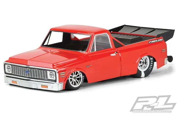 Proline 1972 Chevy C-10 Clear Drag Body for 2wd Drag Truck