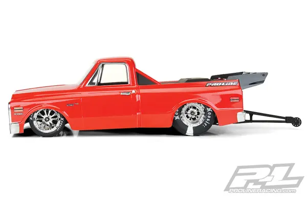 Proline 1972 Chevy C-10 Clear Drag Body for 2wd Drag Truck