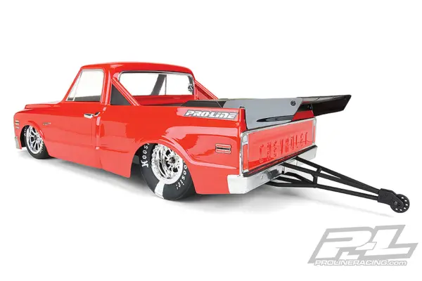 Proline 1972 Chevy C-10 Clear Drag Body for 2wd Drag Truck