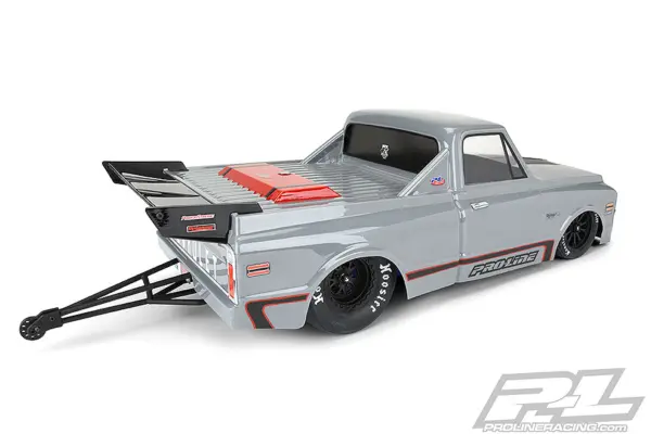 Proline 1972 Chevy C-10 Clear Drag Body for 2wd Drag Truck