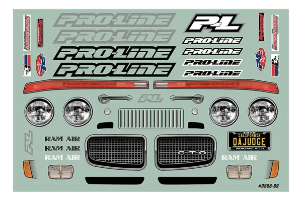 Proline 1970 Pontiac Gto Judge Clear Drag Body for 22s/Dr10