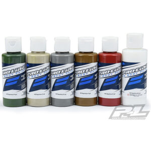 Proline Rc Body Paint Military Colour Set (Green/Sand/Grey/Earth/Mars/Clear)