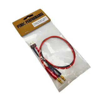 Charge cable 30cm Pink Performance - Bananas to T -Plug