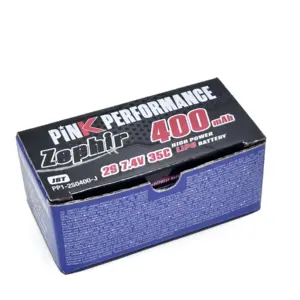 Pink Performance Zephir Lipo 2S 7.4V-400-35C (JST) 40x21x15mm 24g 24G