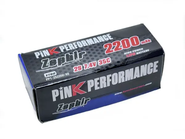 Pink Performance Zephir Lipo 2s 7.4v-2200-35c (Xt60) 106x35x15mm 122g