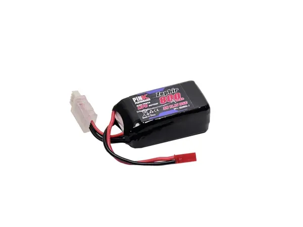Pink Performance Zephir Lipo 3s 11.1v-800-35c (Jst) 70x31x20.5mm 72g