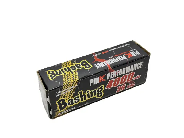 Pink Bashing Lipo 2s 7.4v-4000-50c (Deans) 139x47x25mm 240g Round