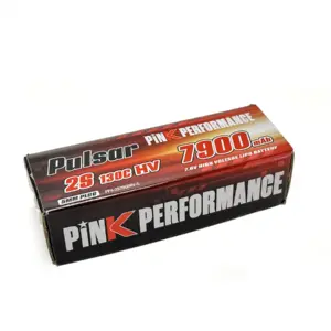 Pink Performance Pulsar Lipo 2s 7.6v-7900-130c (5mm) 139x47x26mm 318g