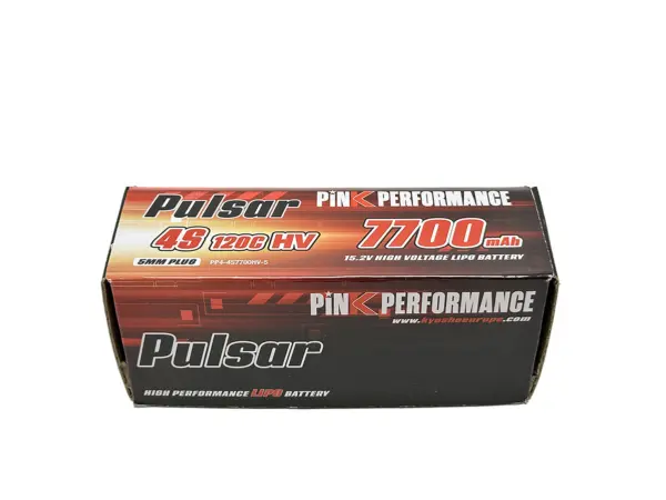 Pink Performance Pulsar Lipo 4s 15.2v-7700-130c(5mm) 139x47x48mm 600g