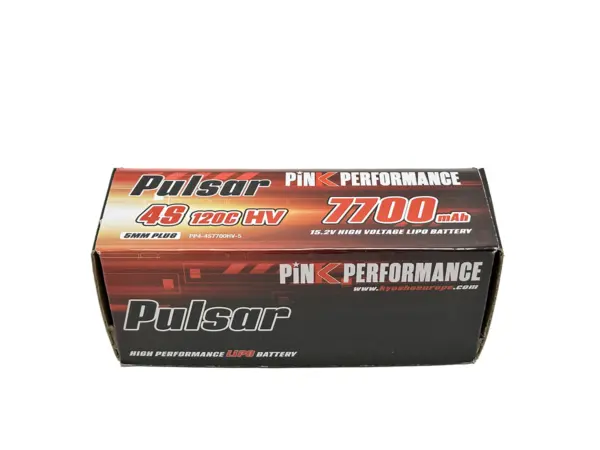 Pink Performance Pulsar Lipo 4s 15.2v-7700-130c(5mm) 139x47x48mm 600g