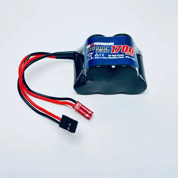 Pink Runner Rx Nimh 6.0v-1700 (Dual Jr-Jst) 51x32x31mm 120g - Hump