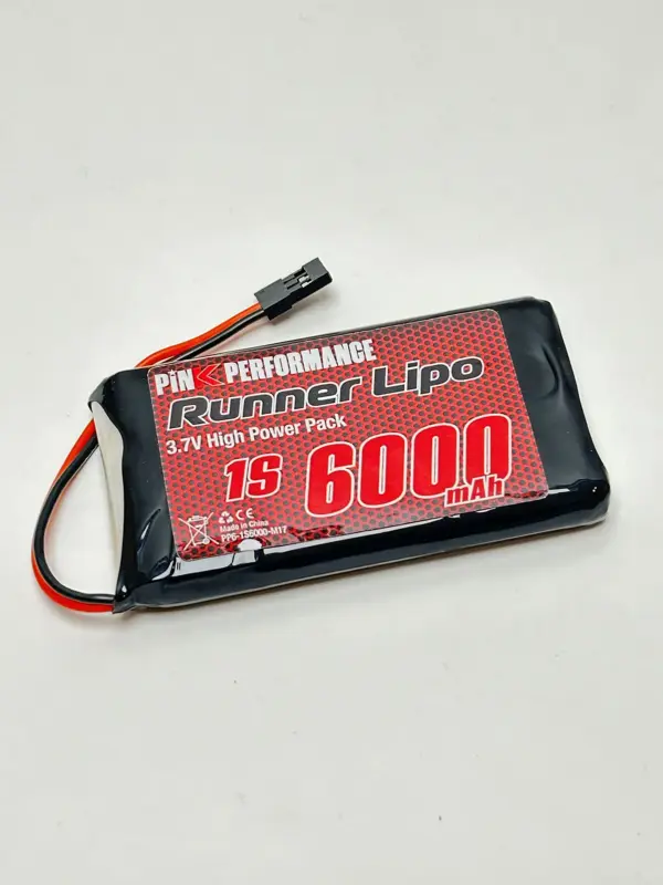Pink Runner Tx Lipo 1s 3.7v-6000 (85x50x12mm)