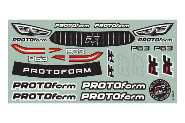 Protoform P63 X-Lite (0.4mm) Clear Bodyshell 190mm Tc