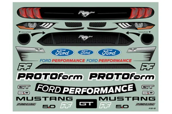 Protoform 2021 Ford Mustang Gt Clear Body Arrma Felony