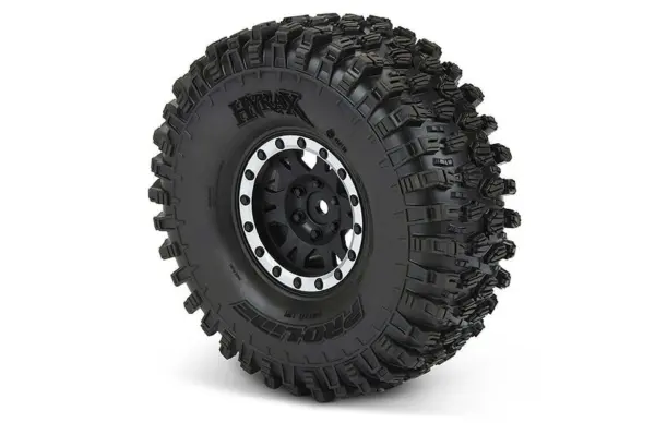Proline Hyrax 1.9" Predator on Impulse BLK/Silv B/Lock Wheels