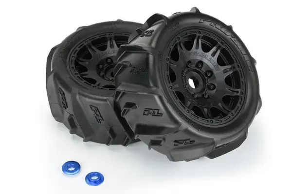 Proline Dumont Paddle Sand/Snow on 5.7" Raid Black Wheels