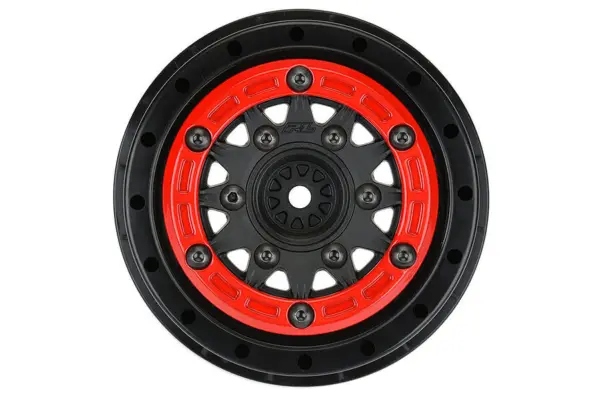 Proline Raid 2.2/3.0" Red/Black Bead-Loc 6x30 Hex Sc Wheels