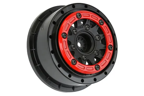 Proline Raid 2.2/3.0" Red/Black Bead-Loc 6x30 Hex Sc Wheels
