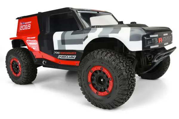 Proline Raid 2.2/3.0" Red/Black Bead-Loc 6x30 Hex Sc Wheels