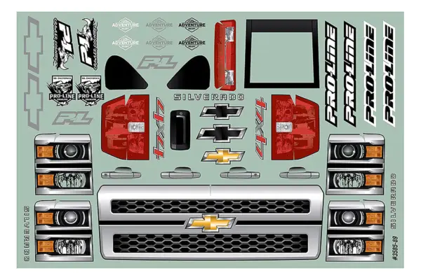 Proline Chevrolet Silverado Clear Body Crawler 353mm Wb