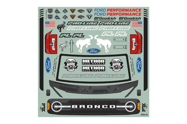 Proline 2021 Ford Bronco Clear Body for Maxx/E-Revo Ext. Post