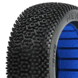 Proline 'Hex Shot' M3 Soft 1/8 Buggy Tyres W/Closed Cell