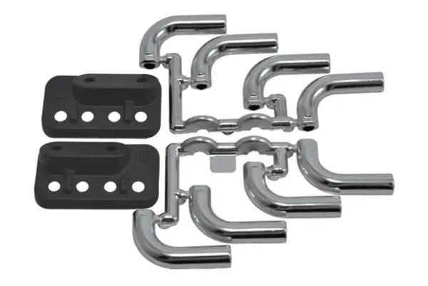 RPM Zoomies Mock Exhaust Headers - Chrome – view 2