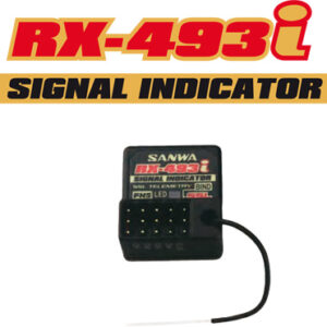 Récepteur Sanwa Rx493i 4 Voies Fh5 SXR Waterproof Antenne Externe
