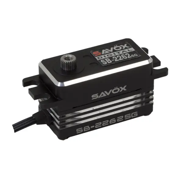 Savox Low Profile Brushless Hi-Torque Digi Servo 18kg/0.10s@6.0v - Black
