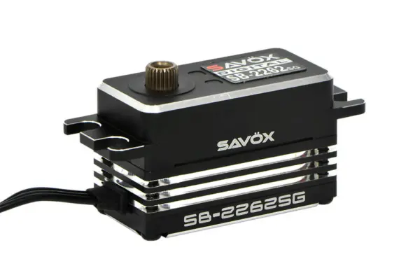 Savox Low Profile Brushless Hi-Torque Digi Servo 18kg/0.10s@6.0v - Black