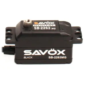 Savox Low Profile Brushless Digital Servo 10kg/0.076s@6.0v - Black
