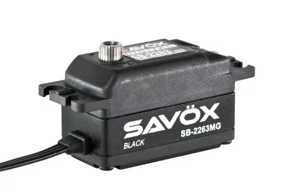 Savox Low Profile Brushless Digital Servo 10kg/0.076s@6.0v - Black