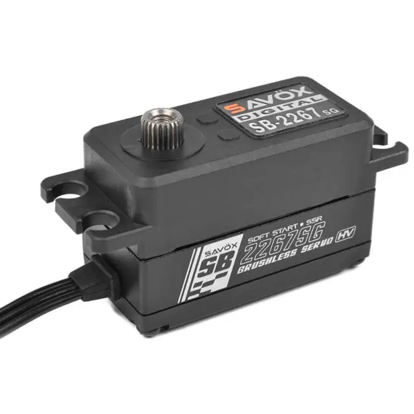 Savox Low Profile Brushless Hi-Torque Digi 25KG/0.08S@7.4V - Black