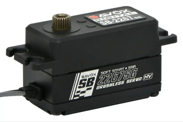 Savox Low Profile Brushless Hi-Torque Digi 25KG/0.08S@7.4V - Black