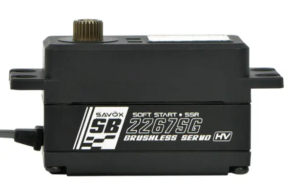 Savox Low Profile Brushless Hi-Torque Digi 25KG/0.08S@7.4V - Black