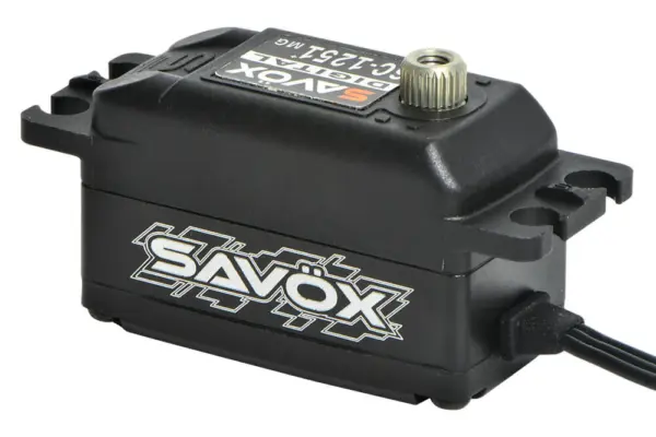 Savox Digi Low Profile Servo 9kg @ 6v -Black Edition - Plus