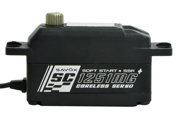 Savox Digi Low Profile Servo 9kg @ 6v -Black Edition - Plus