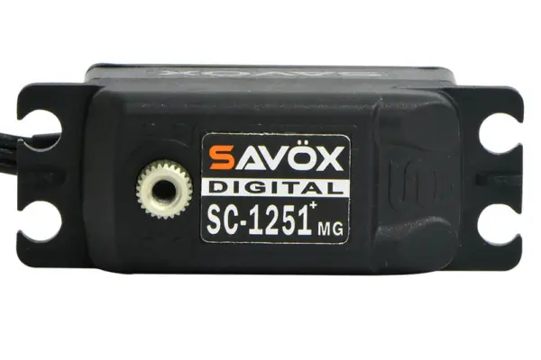 Savox Digi Low Profile Servo 9kg @ 6v -Black Edition - Plus