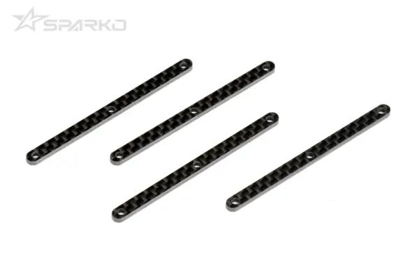 Sparko F8t Carbon Fiber Front Upper Arm Inserts 1.5mm (4)