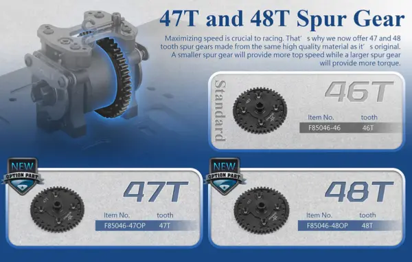 Sparko F8 Center Gear 47T With Differential Seal