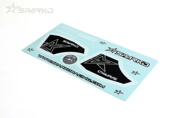 Sparko F8 Wing Sticker-Black and White