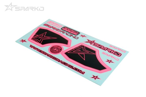 Autocollant d'Aileron Sparko F8 Rose Fluo