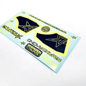 Autocollant d'Aileron Sparko F8 Jaune Fluo