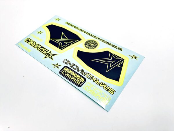 Autocollant d'Aileron Sparko F8 Jaune Fluo