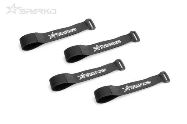 Sparko F8 Hook & Loop Battery Straps 7.4v 4pcs