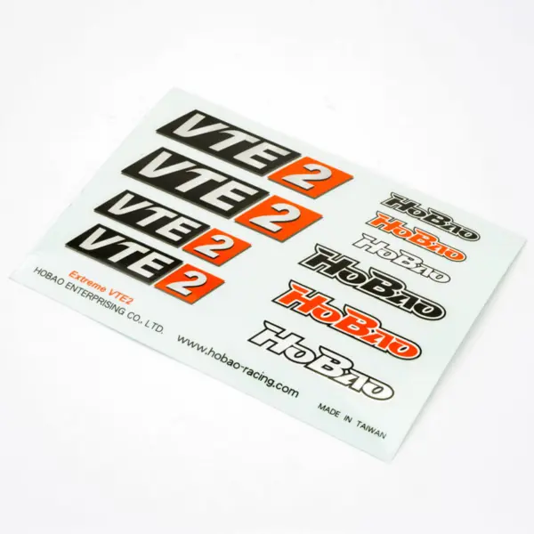 Hobao Hyper Vte2 Decal Sheet