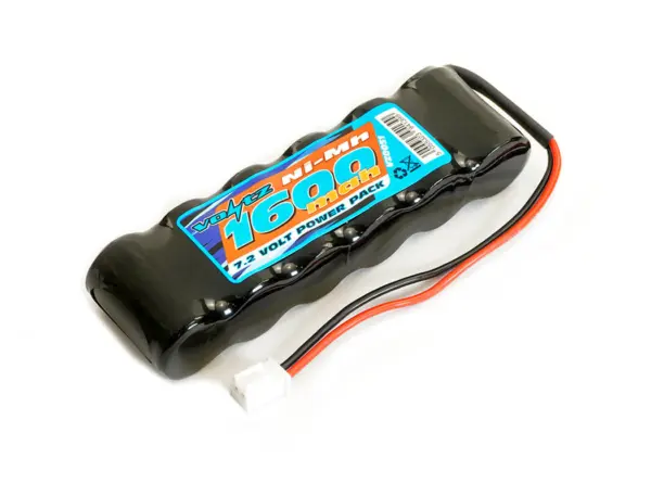 Voltz 6 Cell 1600mah 7.2v Nimh Straight Pack(18t) Battery W/Micro Connector