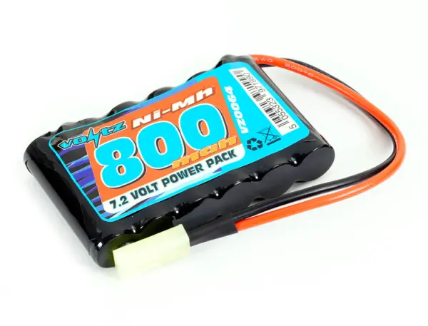 Voltz Hobby 7.2v 800mah Flat Aa Battery Mini Tamiya Plug