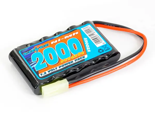 Voltz Hobby 7.2v 2000mah Aa Battery Pack W/ Mini Tamiya Plug (He00011)