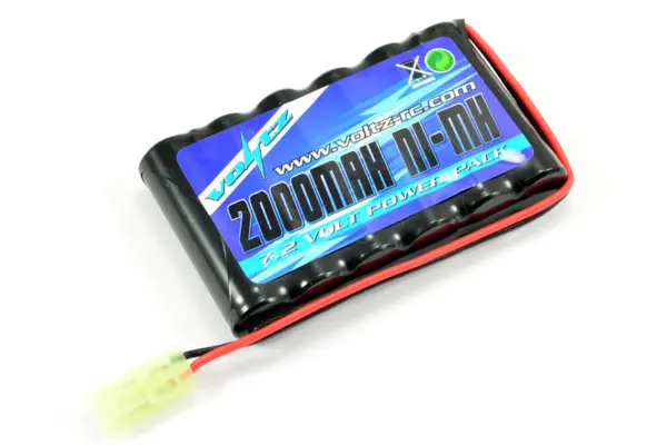 Voltz Hobby 7.2v 2000mah Aa Battery Pack W/ Mini Tamiya Plug (He00011)